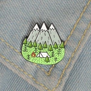 🌿Adventure enamel pins Mountain Forest🌿